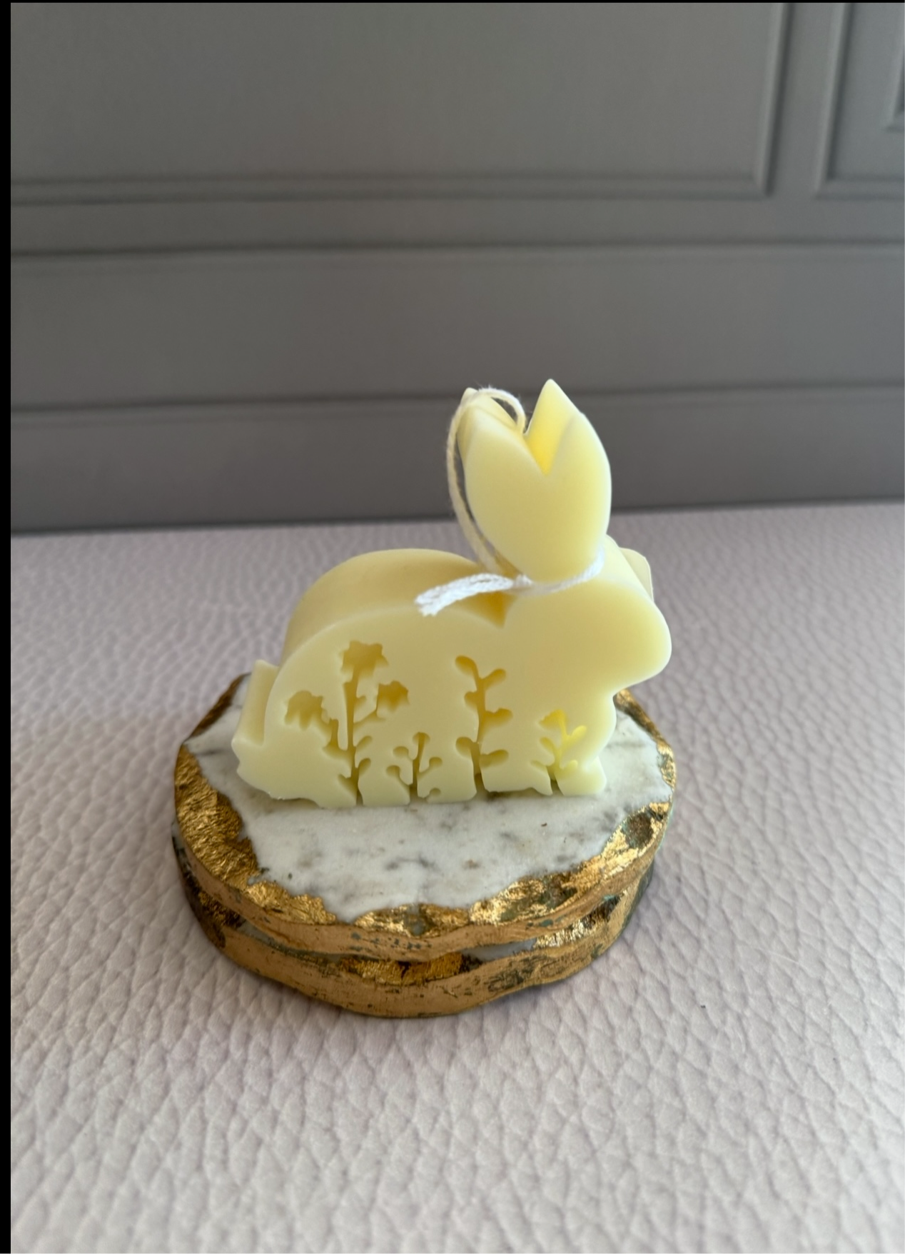 Bigger sized bunny candle