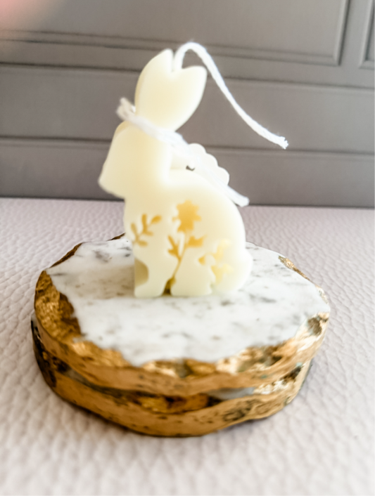 Our Easter bunny candle collection . Small bunny size.
