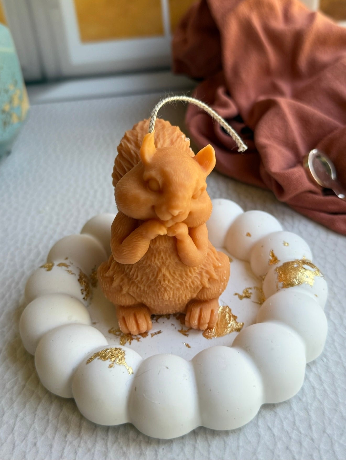 Our cute squirrel 🐿️ candle