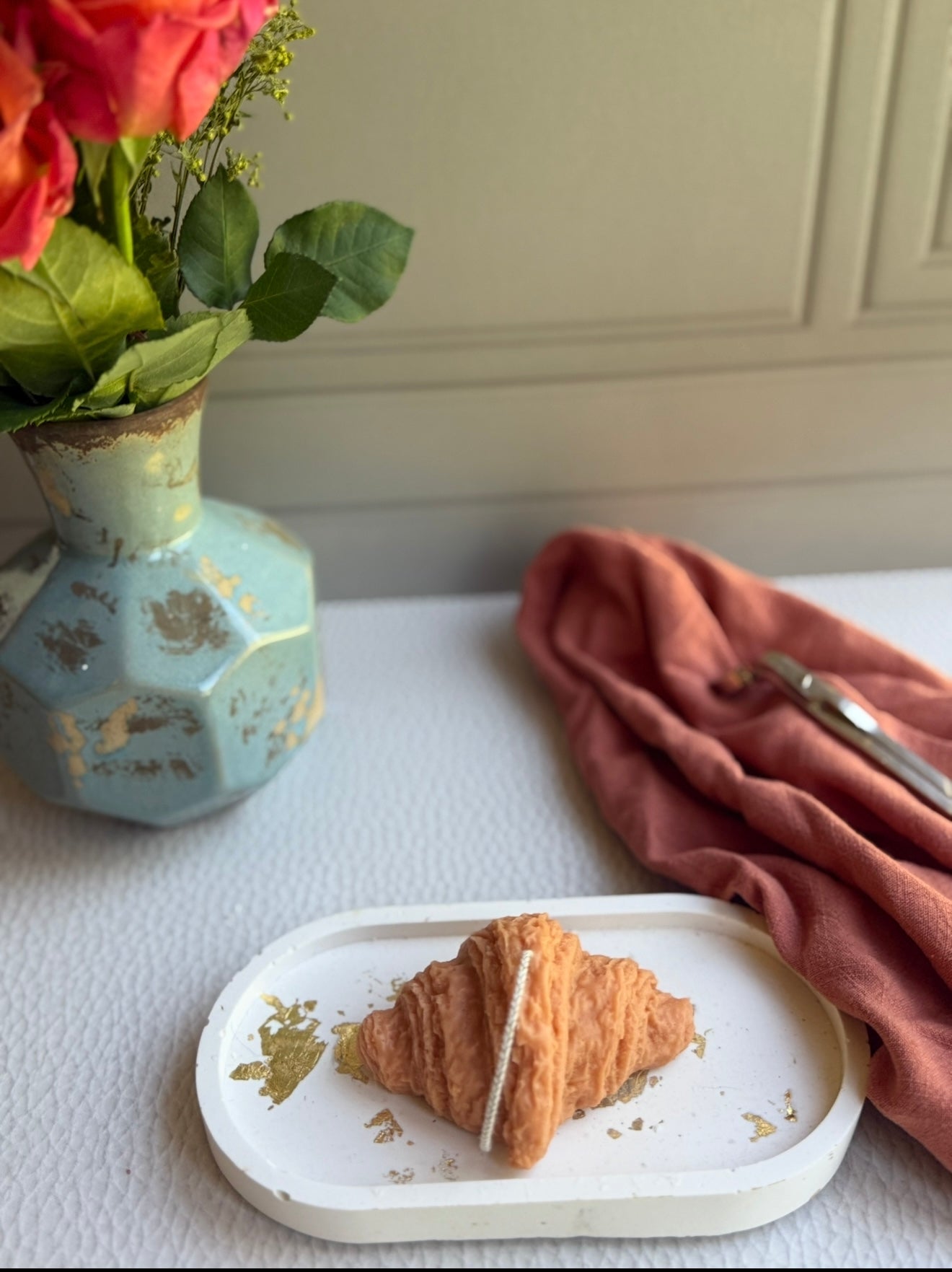 Our croissant 🥐 candle smells like pumpkin