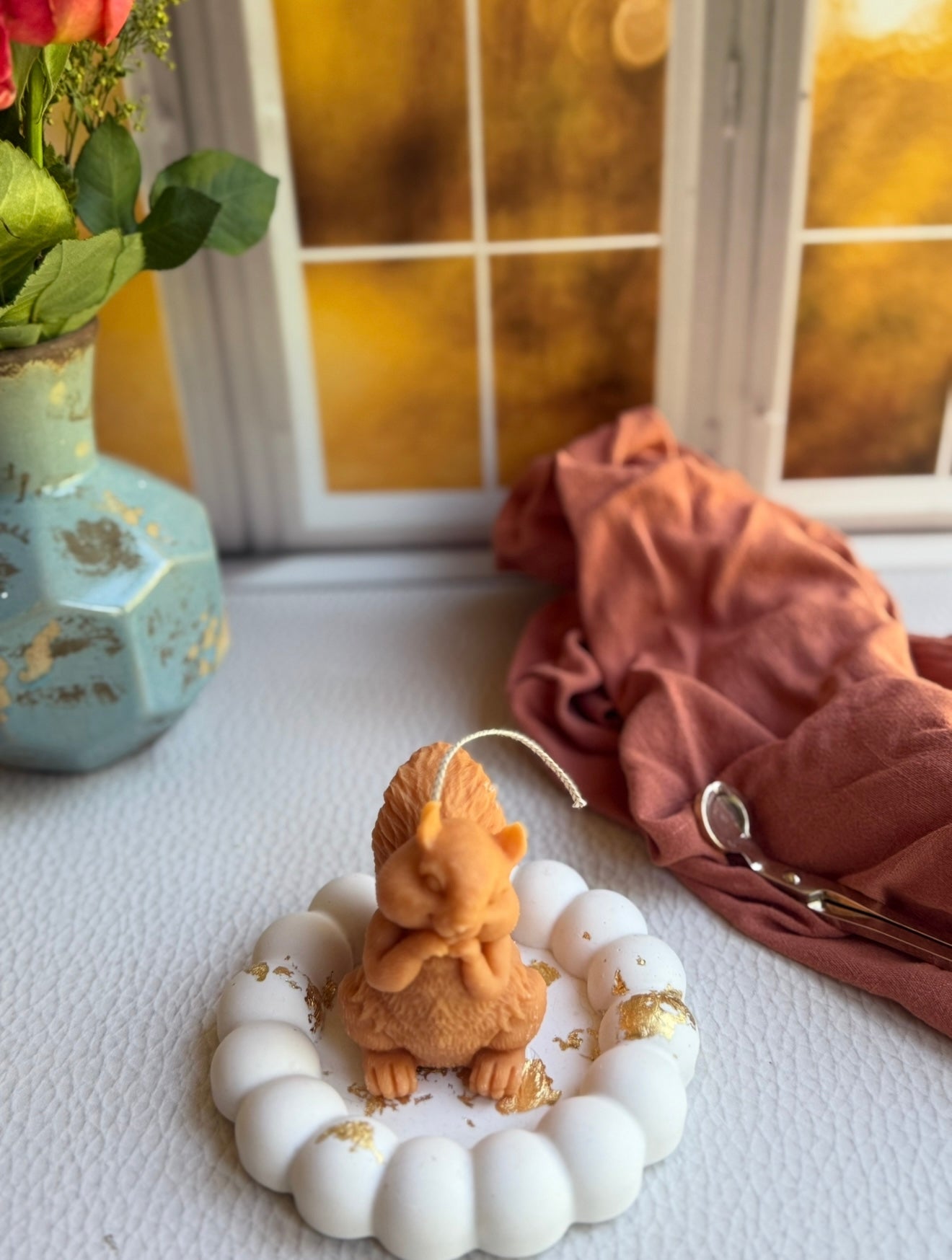 Our cute squirrel 🐿️ candle