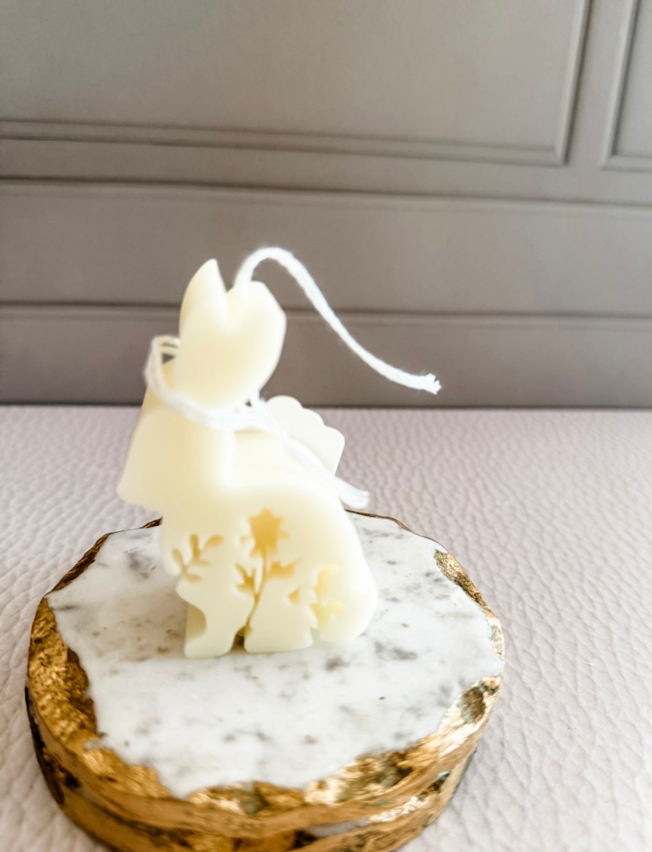 Our Easter bunny candle collection . Small bunny size.